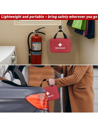 Bolsa de Primeros Auxilios Vacía ICIMBI Roja 25.8x23.7x3 cm