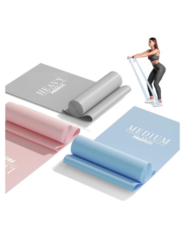 PROIRON Juego de Bandas de Resistencia Láttex 1.5M 3 Niveles