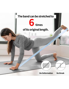 PROIRON Juego de Bandas de Resistencia Láttex 1.5M 3 Niveles 2