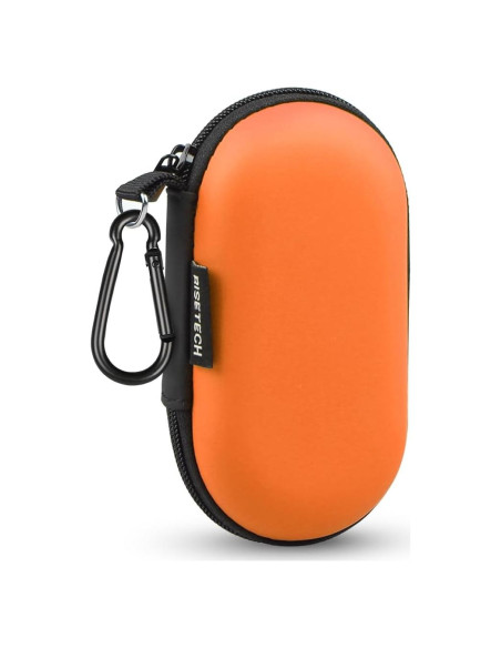 Funda de transporte RISETECH para auriculares EVA - Naranja