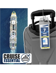 Portaetiquetas de Equipaje de Crucero Cruise On - Paquete de 4 2