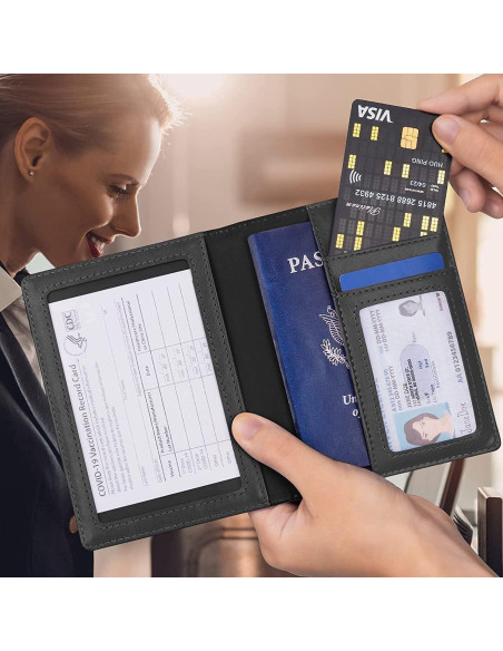 Combo Porta Pasaporte y Tarjeta de Vacunación Redify - 2 Piezas