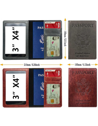 Combo Porta Pasaporte y Tarjeta de Vacunación Redify - 2 Piezas