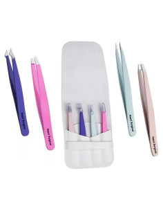 Juego de 4 Pinzas de Precisión Hasni Surgical - Acero Inoxidable