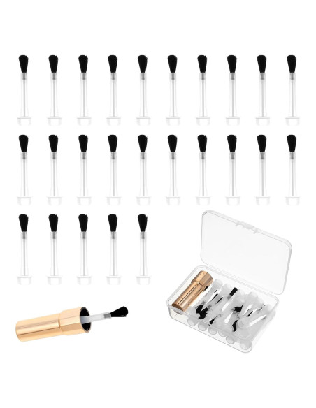 Kit de 25 Cepillos Desechables para Esmalte de Uñas ZEYIYER