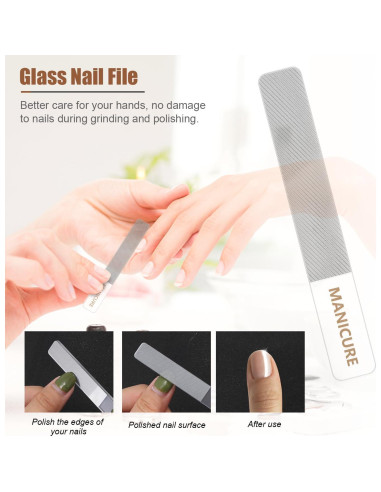 Kit de Manicura y Pedicura Profesional Leipple 16 Piezas Acero Inoxidable