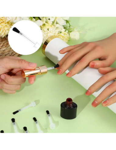 Kit de 25 Cepillos Desechables para Esmalte de Uñas ZEYIYER