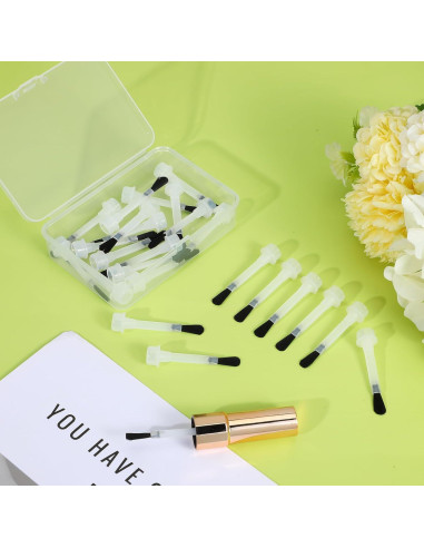 Kit de 25 Cepillos Desechables para Esmalte de Uñas ZEYIYER