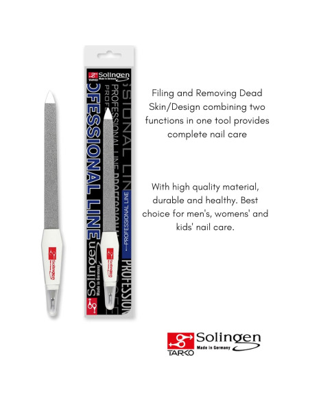 Lima de Uñas y Recortador de Cutículas Solingen 2-en-1