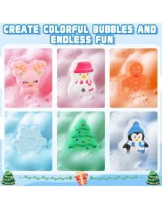 Set de 6 Bombas de Baño Navideñas OuMuaMua - Regalos Únicos 2