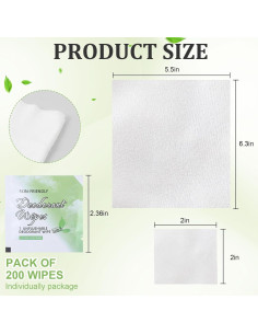 200 Toallitas Desodorantes Pepino Xyulaan Mini Viaje 2