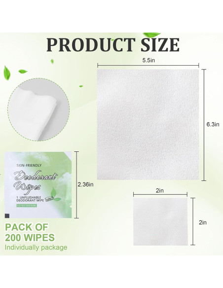 200 Toallitas Desodorantes Pepino Xyulaan Mini Viaje