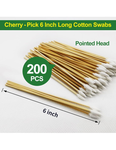 200 Hisopos de Algodón Biodegradables ILANSIN 15.24 cm