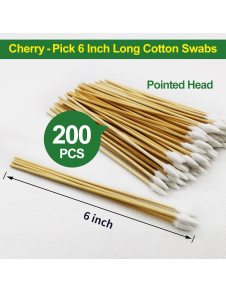 200 Hisopos de Algodón Biodegradables ILANSIN 15.24 cm
