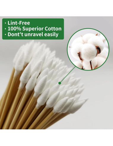 200 Hisopos de Algodón Biodegradables ILANSIN 15.24 cm