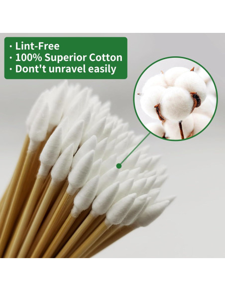 200 Hisopos de Algodón Biodegradables ILANSIN 15.24 cm