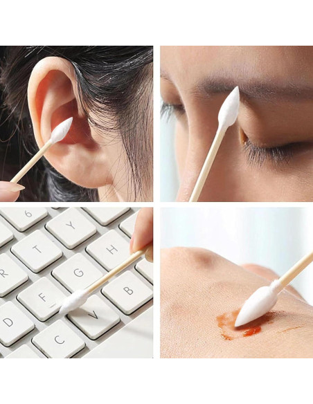 200 Hisopos de Algodón Biodegradables ILANSIN 15.24 cm