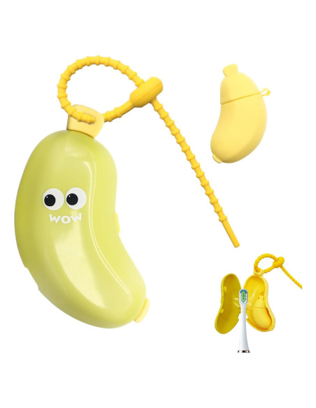 Cubierta de Cepillo de Dientes Portátil YQSLBULKY Plátano Verde