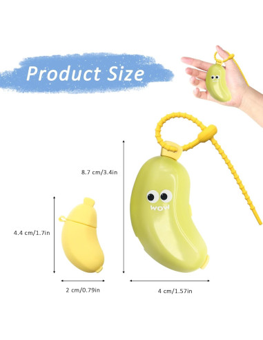 Cubierta de Cepillo de Dientes Portátil YQSLBULKY Plátano Verde