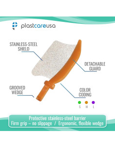 Paquete de 72 Protectores Dentales Cuña PlastCare USA - Libre de Látex y BPA 2