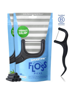 Palillos de Hilo Dental Ecológicos SmartLifeco 100 Unidades