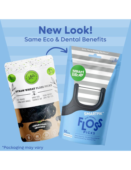 Palillos de Hilo Dental Ecológicos SmartLifeco 100 Unidades