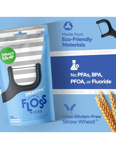 Palillos de Hilo Dental Ecológicos SmartLifeco 100 Unidades