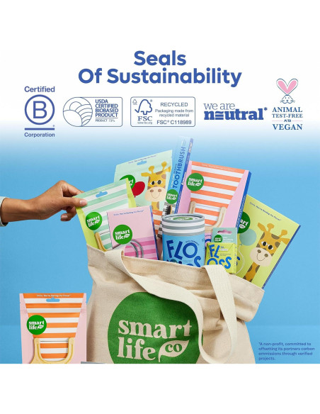 Palillos de Hilo Dental Ecológicos SmartLifeco 100 Unidades