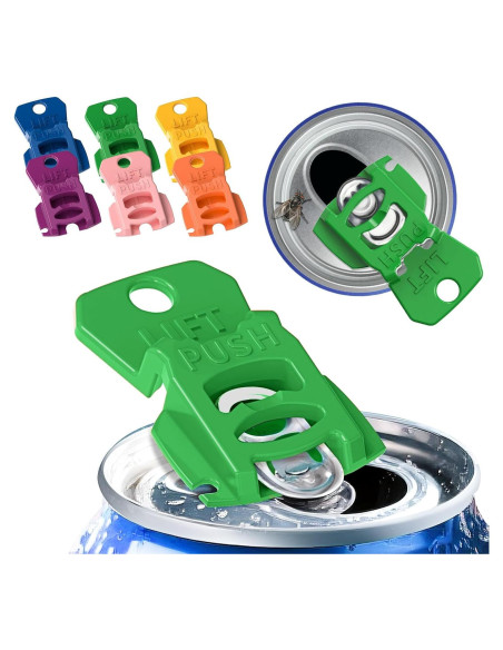 Abrebotellas BiniTPGo 6PACK - Tapas reutilizables arcoíris