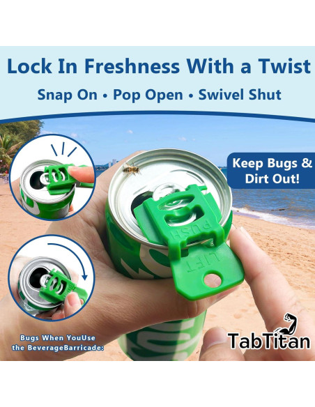 Abrebotellas BiniTPGo 6PACK - Tapas reutilizables arcoíris