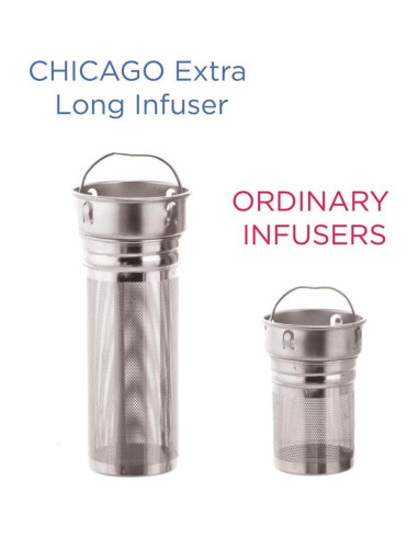Termo Infusor de Té y Frutas GROSCHE Chicago 450ml Acero Inoxidable