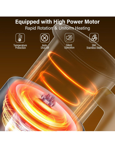 Espumador de Leche Eléctrico FRMITKL 430 ml Acero Inoxidable