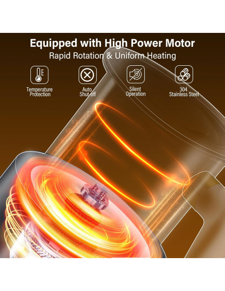 Espumador de Leche Eléctrico FRMITKL 430 ml Acero Inoxidable