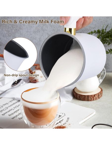 Espumador de Leche Eléctrico FRMITKL 430 ml Acero Inoxidable