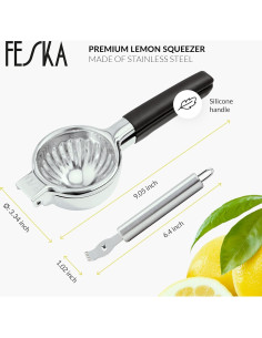 Exprimidor de Limón FESKA Acero Inoxidable 2 Pcs 0.5L 2