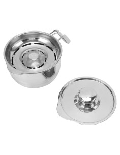 Cubo Separador de Huevos Yosoo Acero Inoxidable 304 con Tapa