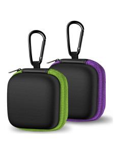 Funda de Almacenamiento para Auriculares Linsaner 2 Piezas Verde y Púrpura