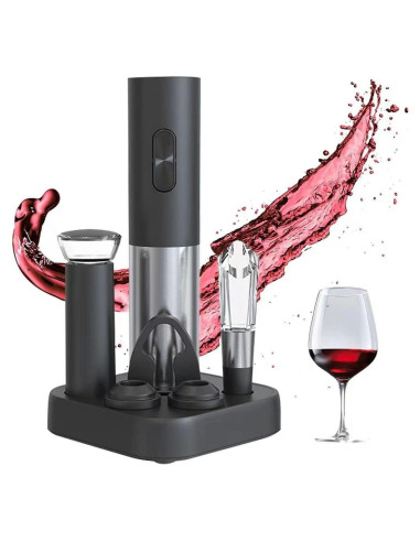 Abrebotellas eléctrico 4 en 1 BCREYEL acero inoxidable