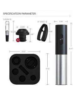 Abrebotellas eléctrico 4 en 1 BCREYEL acero inoxidable 2