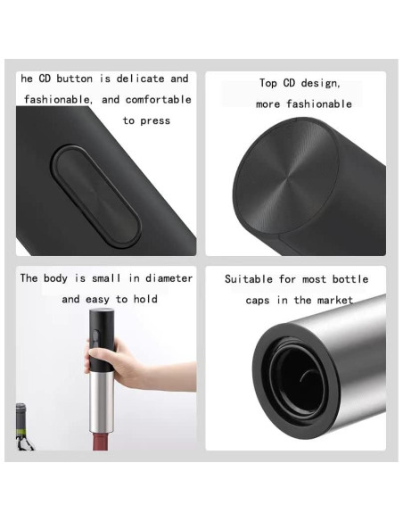 Abrebotellas eléctrico 4 en 1 BCREYEL acero inoxidable