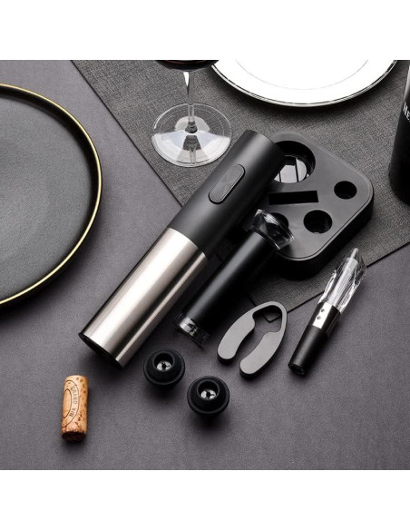 Abrebotellas eléctrico 4 en 1 BCREYEL acero inoxidable