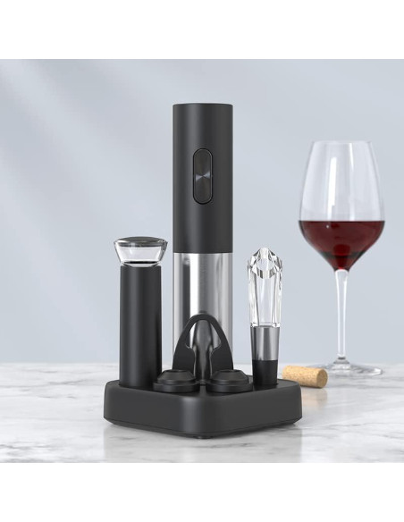 Abrebotellas eléctrico 4 en 1 BCREYEL acero inoxidable