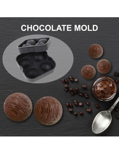 Moldes de Hielo Bahoki Essentials - Silicona 3 Formas - 12.5cm