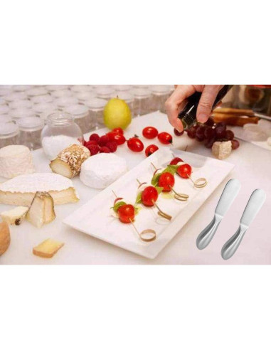 Juego de 4 cuchillos para untar Accfore - Acero inoxidable