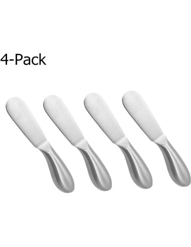 Juego de 4 cuchillos para untar Accfore - Acero inoxidable