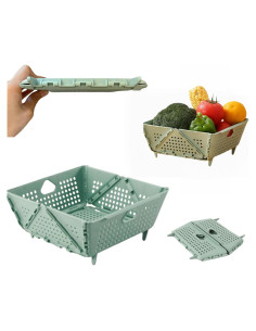 Colador Plegable Tenacisunburz Verde 21cm - Libre de BPA