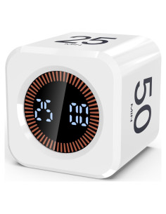 Temporizador Pomodoro COWVTUJ Cubo Visual Blanco 5-50min
