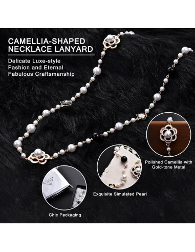 Cinta Retráctil de Identificación Kioooki con Perlas y Camelia