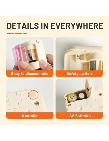 Sacapuntas Eléctrico YPLUS para Niños - Portátil y Compacto