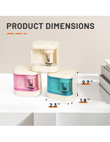 Sacapuntas Eléctrico YPLUS para Niños - Portátil y Compacto